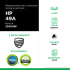 CIG - Cartouche de toner Q5949A HP 49A remise à neuf - rendement standard - noir- Écologique : Remanufacturé à partir d'une cartouche HP originale recyclée