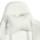 Chaise de jeu Ravagers de CorLiving - Blanc-Les accoudoirs s’inclinent avec la chaise pour plus de confort
