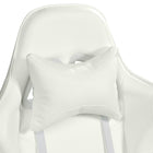 Chaise de jeu Ravagers de CorLiving - Blanc-Les accoudoirs s’inclinent avec la chaise pour plus de confort