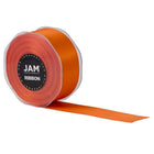 JAM Paper - Ruban de satin double face - 1 1/2" de large x 25 m - Orange-Taille : 1,5 po x 25 mètres
