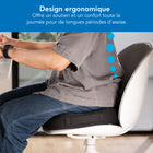 Mount-It - Coussin de siège ergonomique Ergo Collection-La housse durable est fabriquée à partir d'un tissu en maille respirante