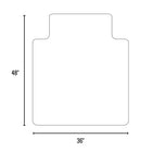 Staples - Tapis de chaise pour tapis à poils plats - 36 po x 48 po avec rebord - Clair-Crampons AnchorBar arrondis (goujons) doux pour les tapis et les mains (pas de pointes pointues)