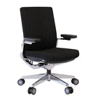Nightingale - Fauteuil de conférence à dossier moyen NLC avec bras réglable 4D - Noir-Mécanisme d'inclinaison synchronisé Newton Wafer : mécanisme à profil fin en attente de brevet qui offre une durabilité et une stabilité sans faille, avec un équilibre continu et uniforme dans toutes les positions. Réglage intégré de la glissière du siège, verrouillage de l'inclinaison à plusieurs positions, réglage pneumatique de la hauteur du siège, contrôle de la tension latérale