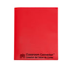 C-Line - Classeur Connector - Dossiers multi-poches - Rouge - Paquet de 15-Les poches de couverture avant et arrière sont claires, ce qui les rend idéales pour les feuilles de couverture personnalisées des étudiants