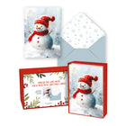Pierre Belvedere - 2025 Cartes de Noël - Bonhomme de neige - Anglais - Paquet de 20-Intérieurs vierges pour des messages personnalisés