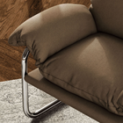 Modway - Ansel Cuir végane Chaise d’accent - Champignon-Conception en porte-à-faux