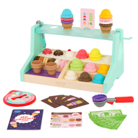 Battat - Ensemble éducatif de glaces-Ensemble de glaces-jouets : Amuse-toi avec cet ensemble éducatif parfait pour le jeu d’imitation et l’amélioration de tes compétences en mathématiques
