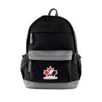 Hilroy - Sac à dos Hockey Canada Tru North, Noir-Deux compartiments spacieux avec pochette pour ordinateur portable 