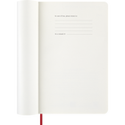 Moleskine - Carnet semainier 12 mois 2027, Large 5" x 8.25", Couverture souple , Rouge écarlate-Couverture rigide ou souple disponible dans divers coloris