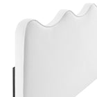 Modway - Athena Performance Velvet Tête de lit jumelée, Blanc-Tissu résistant aux taches durable