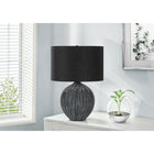 Monarch Specialties - Luminaire - 23 po H Lampe De Table - Céramique Noire - Abat-Jour Noir - Contemporain-Linterrupteur rotatif à 3 voies contient une seule ampoule d'une puissance maximale de 100w/120v (non inclus), ce qui vous permet de personnaliser l'éclairage et de créer l'ambiance parfaite dans votre espace