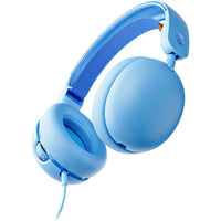 Skullcandy - Casque supra-auriculaire filaire Grom Surf - Bleu-Volume limité et sans danger pour les enfants : ces écouteurs sont conçus pour les enfants de 6 ans et plus et sont sans danger pour les enfants avec un volume limité à 85 décibels.