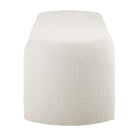 Modway - Nebula Boucle Rembourré Banc - Ivoire-Capacité du banc : 400 lbs.