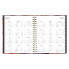 Blueline - Agenda Mensuel 17 Mois D’Août À Décembre - 9 1/4 po H x 7 1/4 po l - Motif Floral - Anglais-Dates juliennes