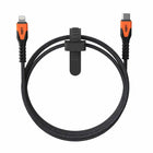 UAG - Câble Charge/Sync Robuste Kevlar USB-C Lightning 5p, Orange-Certifié IMF