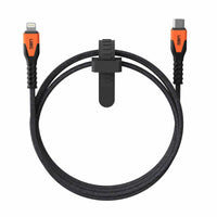 UAG - Câble Charge/Sync Robuste Kevlar USB-C Lightning 5p, Orange-Certifié IMF