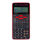 Sharp - ELW535XGRD - Calculatrice scientifique 422 fonctions à 16 chiffres - Rouge-422 fonctions, 3 modes : normal, exercice et statistique ; 8 touches mémoire temporaire et 4 touches mémoire programmable
