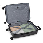 Atlantic - Riptide Abs 28 po Spinner extensible - Noir-Tirettes de fermeture à glissière verrouillables sur le compartiment principal pour plus de sécurité
