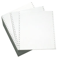 Domtar - Papier continu - 1 pli - perforation de 0,5 po - 2700 feuilles-Couleur: blanc
