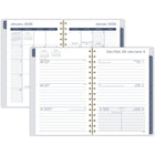 Mead - Agenda hebdomadaire/mensuel feuilles florales 2026 - 8-1/2 po H x 5 1/2 po l - rose - bilingue-15 mois complets de planification hebdomadaire/mensuelle + 3 pages mensuelles