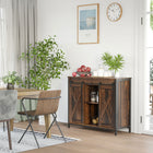 HOMCOM - Buffet industriel 35,5 po L - brun rustique-Peut être utilisé comme table basse, meuble bar, desserte de salle à manger ou meuble TV 