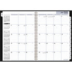 AT-A-GLANCE - Agenda mensuel Premiere 2025 - 11 7/8 po H x 7 7/8 po l - Noir - Bilingue-Un mois sur deux pages avec blocs lignes