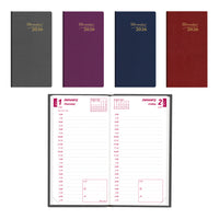 Brownline - 2026 Agenda quotidien de poche Traditional - 6 po x 3-1/8 po - Couleurs assorties - Anglais-12 mois: janvier 2026 à décembre 2026 