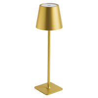 Xtricity - Lampe de table tactile LED portable Lucie - Or-Corps de lampe en métal et acrylique pour une durabilité et un style moderne