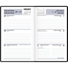 AT-A-GLANCE - Agenda de poche hebdomadaire 2026 - 6 1/16 po H x 3 5/8 po l - noir - bilingue-Une semaine sur deux pages lignees, y compris les week-ends