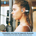 MyBat - Casque Bluetooth à conduction osseuse ouvert SYB SonicPulse-Technologie à conduction osseuse et oreille ouverte - Transmet le son par vibrations à travers les pommettes tout en laissant les oreilles dégagées