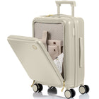 Champs - Valise cabine Onyx - Ivoire-Built-in TSA lock. Recessed TSA approved lock for added safety