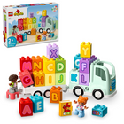 LEGO - DUPLO Town Le camion alphabet-Des jouets éducatifs pour les tout-petits, avec des personnages variés et des scènes familières