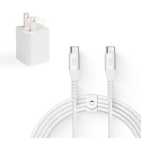 LOGiiX - Vibrance Kit de charge - Blanc-Kit de charge coloré et compact pour appareils USB Type-C