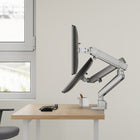Uplite – Support réglable pour deux moniteur de 17 à 35 po à mouvement complet - argent-Capacité de poids pour écran courbe: 4.4 to 26.4 lbs/2-12kg pour chaque bras 