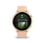 Garmin - vivoactive 6, Rose métallisé avec bracelet Rose métallisé-COACH SOMMEIL - Obtenez un score de sommeil et un coaching personnalisé pour déterminer vos besoins en sommeil et comment vous pouvez l'améliorer. Suivez même vos différentes phases de sommeil et vos siestes, et consultez plusieurs indicateurs clés tout au long de votre sommeil, comme votre VFC, pour mieux comprendre votre santé.