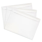 JAM Paper Enveloppes format livret à rabat droit gommé, 9 x 12 po, blanches, 100 par paquet-Parfait pour les cartes de vœux, les invitations, les mariages ou toute autre annonce