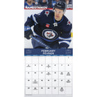 DateWorks - Calendrier Mural 16 Mois des Jets de Winnipeg 2025 - 12 po x 12 po - Bilingue-13 images de haute qualité imprimées sur du papier Premium.