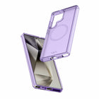 Avana - Coque Mist Compatible MagSafe Galaxy S25 - Ultra Lavande-Aimants extra puissants entre deux plaques pour une surface plane et une protection optimale de l'écran et de l'appareil photo.