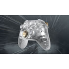 Xbox – Manette sans fil Édition Spéciale Ghost Cipher pour Xbox Series X/S, Xbox One et appareils Windows-Regardez à travers le boîtier supérieur entièrement transparent et les recouvrements latéraux pour voir les pièces intérieures métalliques et argentées briller de l'intérieur