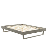 Modway - Billie Bois Cadre complet de plate-forme, Gris-Cadre complet de plate-forme