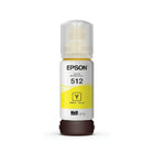 Epson - T512 Bouteille d’encre - Capacité standard - Jaune-Bouteilles d’encre avec technologie d’arrêt automatique exclusive d’Epson