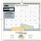 WSBL - 2026 Ferme Fraîche Note Nook  Calendrier mural Mensuel - 30,5 cm l x 30,5 cm H - Anglais-5
