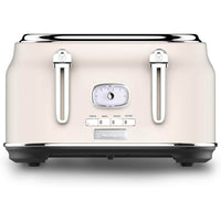 Westinghouse - Grille-pain 4 tranches Retro - blanc-Capacité de 4 tranches