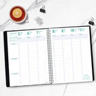 Blueline - 2026 Agenda Timanager 7-jour hebdomadaire/mensuel 13 mois - 11 po x 8-1/2 po - Noir - Anglais-50 % de papier recyclé post-consommation