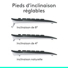 Logitech - Ensemble de clavier et souris sans fil MK540 - français-Forme et sensation des touches familières, silencieux.