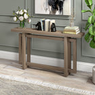 Hudson&Canal - Console Breslow 55" L - Chêne gris vieilli-Nettoyer avec un chiffon doux et sec, sans produits chimiques agressifs ni produits de nettoyage abrasifs