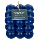 General Supply Goods + Co - Bougie à bulle - 13,4 oz - Bleu-Non parfumé - idéal pour les espaces sensibles aux odeurs