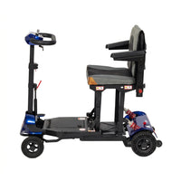 Monarch - Genie Scooter de mobilité pliable léger - bleu-Le design pliable manuel léger facilite le transport et le rangement