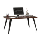 Homy Casa -  Bureau moderne 63 po L - Marron-Construction en MDF robuste pour une durabilité longue durée