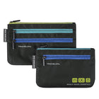 Travelon - World Travel Essentials Organiseurs de devises et de passeports - Lot de 2 - Noir-Organisez vos devises, votre passeport et vos cartes grâce à 2 pochettes protégées contre la RFID